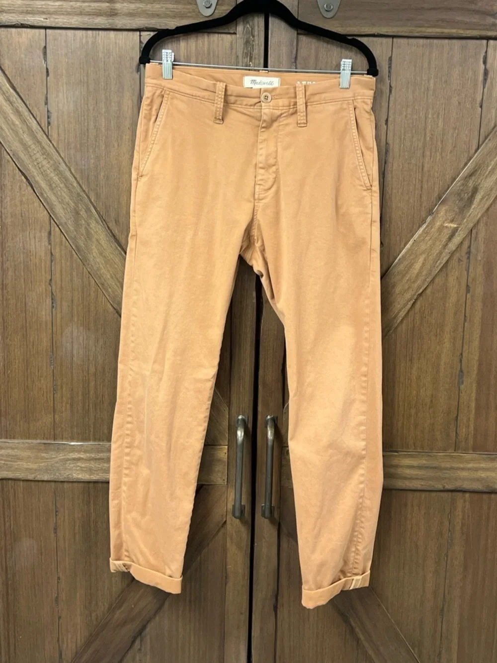 Madewell Penn Athletic Slim Soft & Stretchy Chino Pants Castle Brown Size 31x32